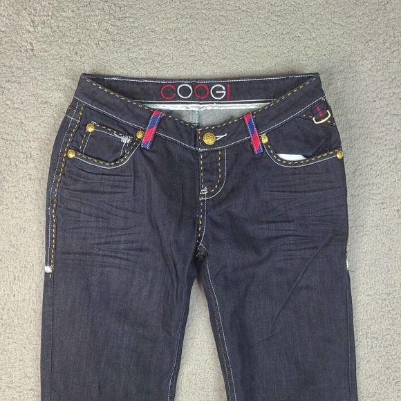 Googi Jeans Womens Size 3/4 Blue (29x32.5) Embroidered Detailed Denim - Picture 4 of 16